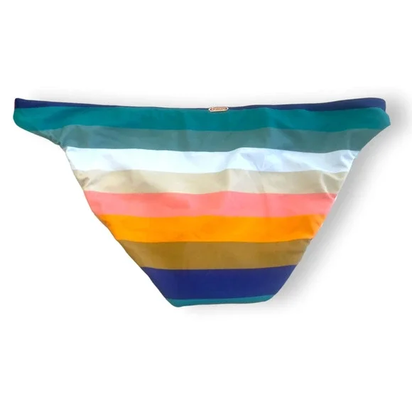 Raisins Low Rider Reversible STRIPED / TIE DYE Bikini Bottoms |  XL, Beach Break - Picture 8 of 15